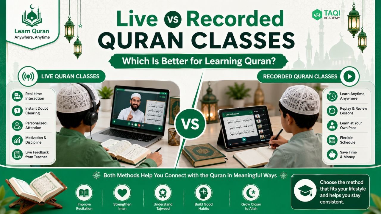 Live vs Recorded Quran Classes Which Is Better for Learning Quran