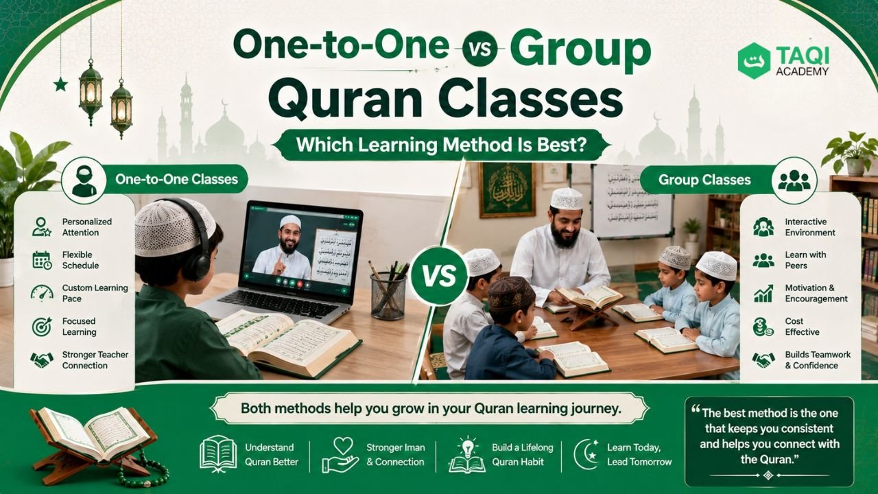 One-to-One vs Group Quran Classes Which Learning Method Is Best