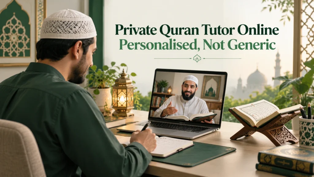 Private Quran Tutor Online Personalised, Not Generic