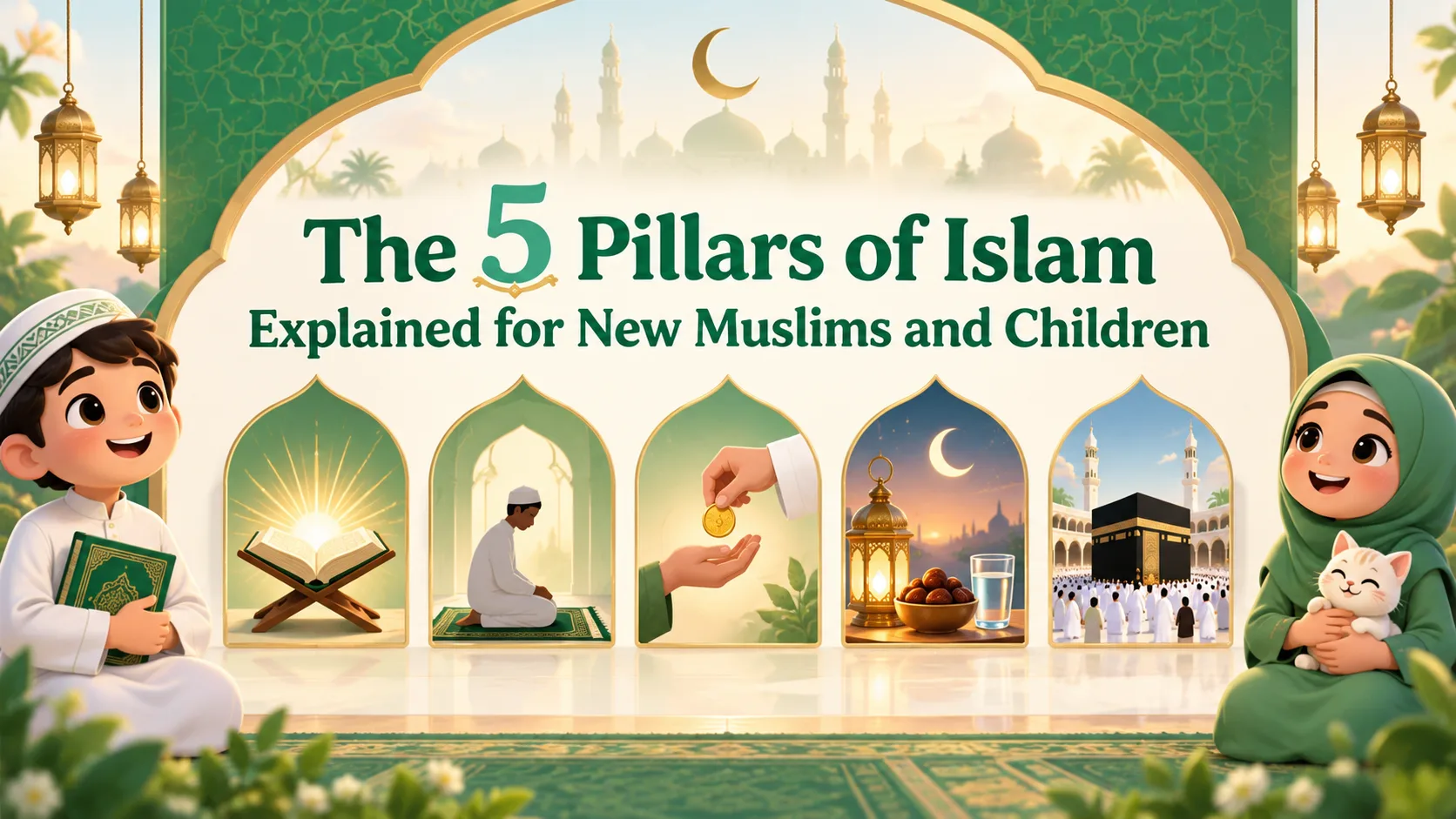 The 5 Pillars of Islam Explained for New Muslims and Children